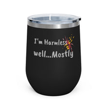 Load image into Gallery viewer, I'm Harmless MD Flag Black Widow 12oz Insulated Wine Tumbler