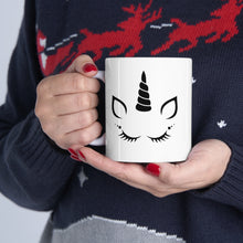 Load image into Gallery viewer, I Wish I was a Unicorn.... so I could stab JERKS with my head Ceramic Mug