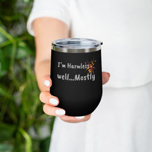 Load image into Gallery viewer, I'm Harmless MD Flag Black Widow 12oz Insulated Wine Tumbler