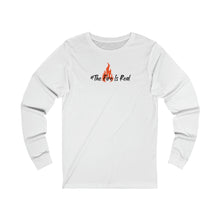 Load image into Gallery viewer, #The Fire Is Real Unisex Jersey Long Sleeve Tee