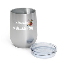Load image into Gallery viewer, I'm Harmless MD Flag Black Widow 12oz Insulated Wine Tumbler