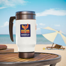 Load image into Gallery viewer, WIM- Widowed in Montgomery County Stainless Steel Travel Mug with Handle, 14oz
