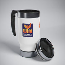 Load image into Gallery viewer, WIM- Widowed in Montgomery County Stainless Steel Travel Mug with Handle, 14oz