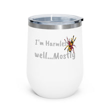Load image into Gallery viewer, I&#39;m Harmless MD Flag Black Widow  12oz Insulated Wine Tumbler
