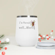 Load image into Gallery viewer, I'm Harmless MD Flag Black Widow 12oz Insulated Wine Tumbler