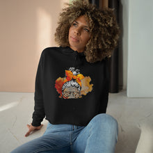 Load image into Gallery viewer, Messy Bun Crop Hoodies - Fall Vibes on Black, Lil Bit Sassy on Pink, Holiday Feels on White