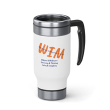 Load image into Gallery viewer, WIM- Widowed in Montgomery County Stainless Steel Travel Mug with Handle, 14oz