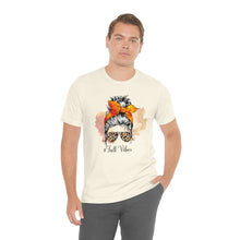 Load image into Gallery viewer, Messy Bun - Fall and Winter Styles     Unisex Jersey Short Sleeve Tee
