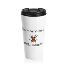 Load image into Gallery viewer, I&#39;m Harmless MD Flag Spider Stainless Steel Travel Mug
