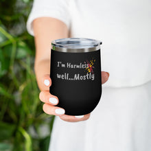 Load image into Gallery viewer, I&#39;m Harmless MD Flag Black Widow  12oz Insulated Wine Tumbler

