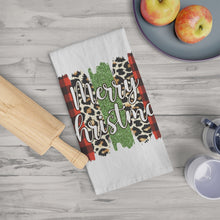 Load image into Gallery viewer, Merry Christmas Tea Towel - Matching Pot Holder available
