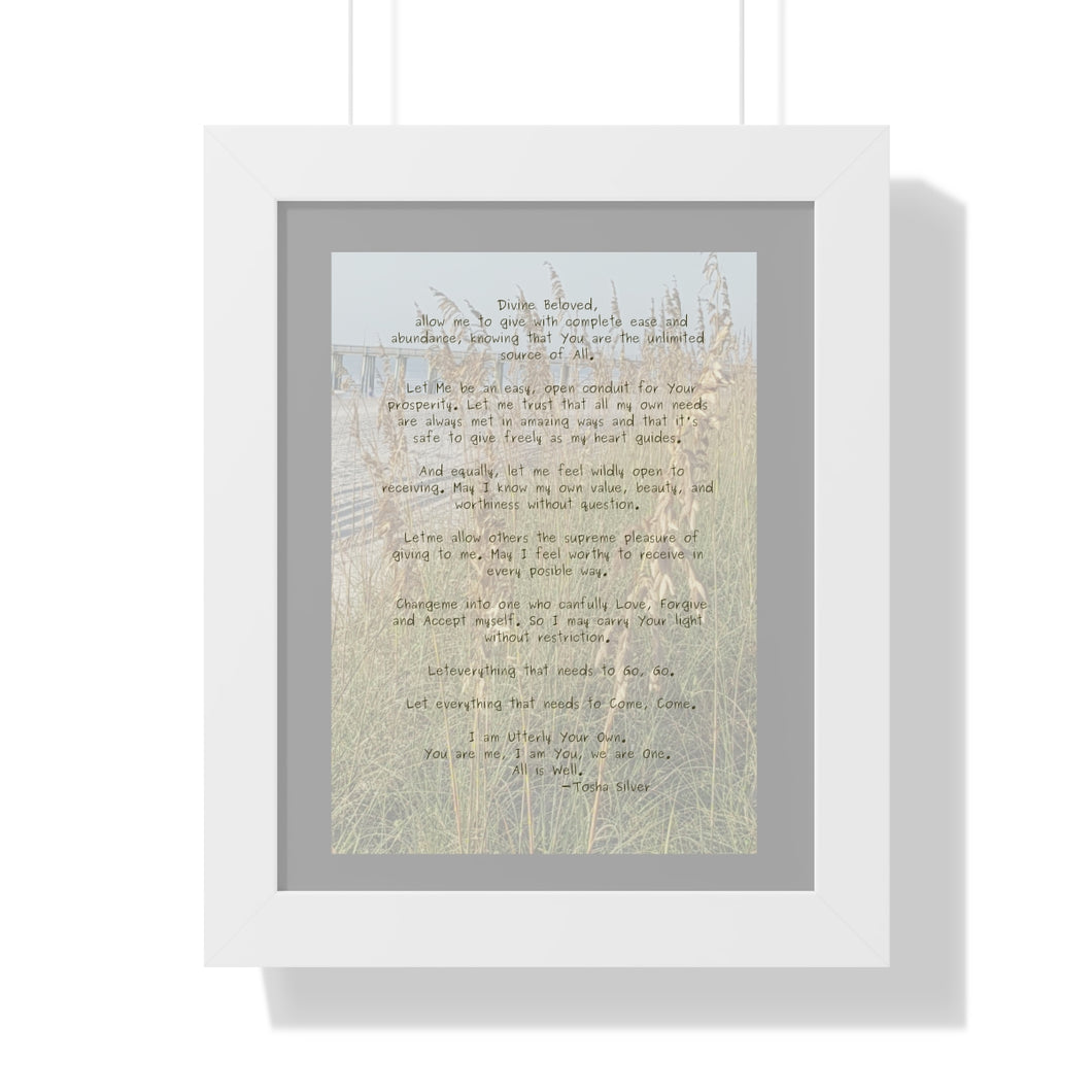Divine Abundance Prayer Original Art ©DHDesigns Creative2022