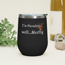 Load image into Gallery viewer, I&#39;m Harmless MD Flag Black Widow  12oz Insulated Wine Tumbler
