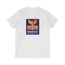 Load image into Gallery viewer, WIM- Widows in Montgomery County  ( unisex Tee Logo front &amp; Back)
