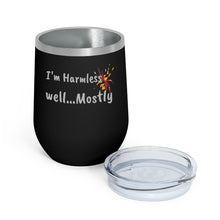 Load image into Gallery viewer, I&#39;m Harmless MD Flag Black Widow  12oz Insulated Wine Tumbler
